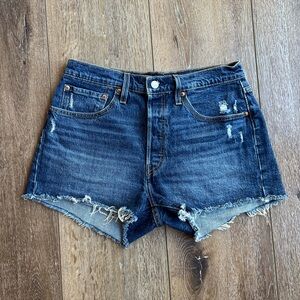 NWOT Levi's Blue Jean Shorts Distressed Cut-Offs